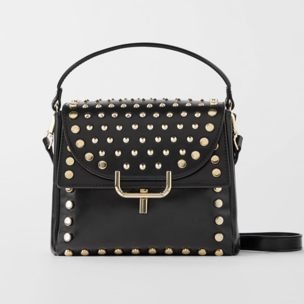 Zara Studded Crossbody Bag